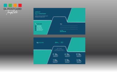 Davetiye ve herhangi bir kullanım için kartpostal tasarımı