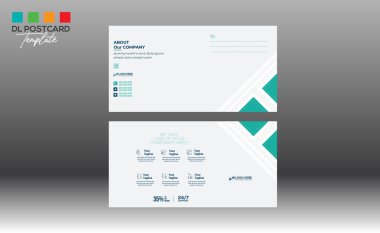 Davetiye ve herhangi bir kullanım için kartpostal tasarımı