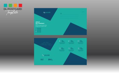 Davetiye ve herhangi bir kullanım için kartpostal tasarımı