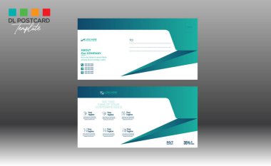 Davetiye ve herhangi bir kullanım için kartpostal tasarımı