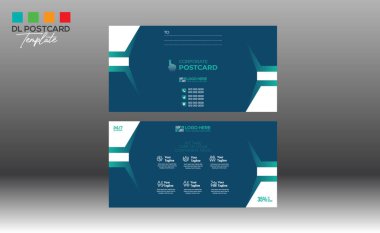 Davetiye ve herhangi bir kullanım için kartpostal tasarımı