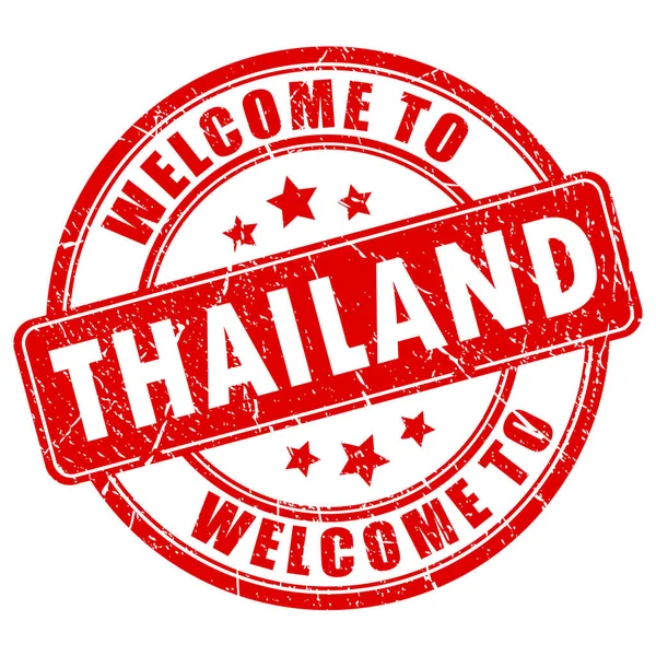 Selamat Datang Thailand Stempel Karet - Stok Vektor
