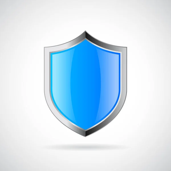 Blaues Schutzschild Vektor Symbol — Stockvektor