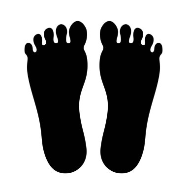 Bir çift insan ayağı.