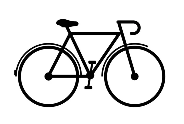 Bicycle Vector Sign Isolated White Background — Stock Vector