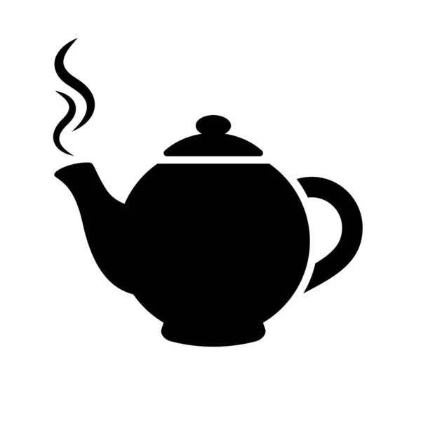 Çay Demliği Vektör Piktogramı — Stok Vektör