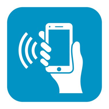 Vektör işareti kullanarak cep telefonu