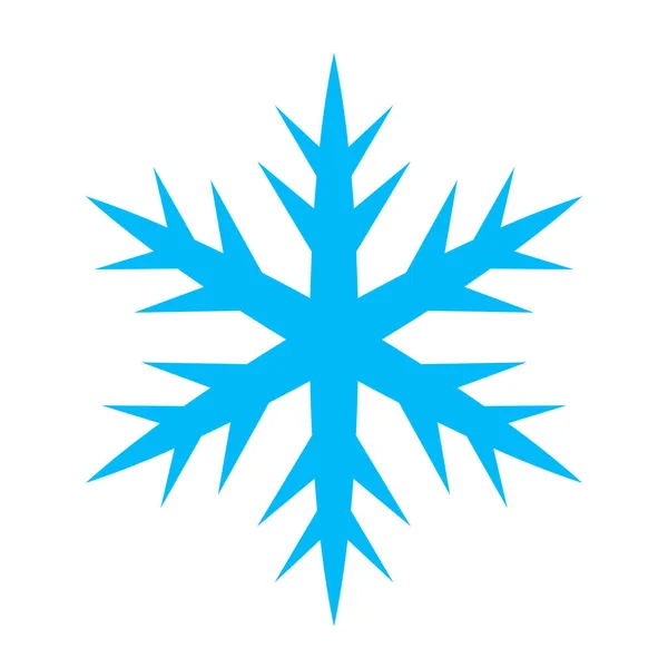 Snowflake Vetor Plana Ícone —  Vetores de Stock