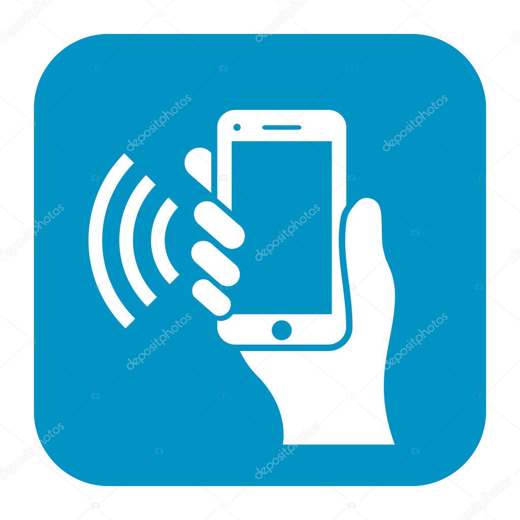 Mobile phone using vector sign