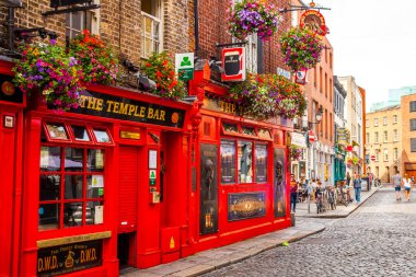 Famous Irish Temple Bar in Dublin, Ireland 2022