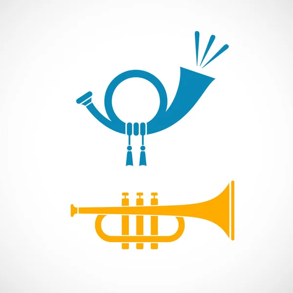 Horn Trumpet Vector Icon — Stock Vector