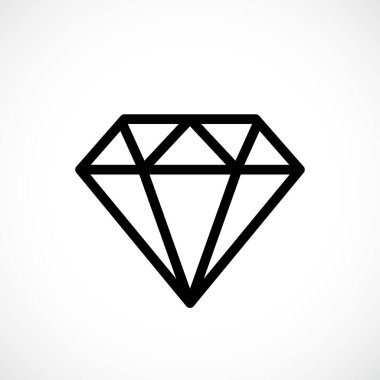 Elmas satırı vektör simgesi