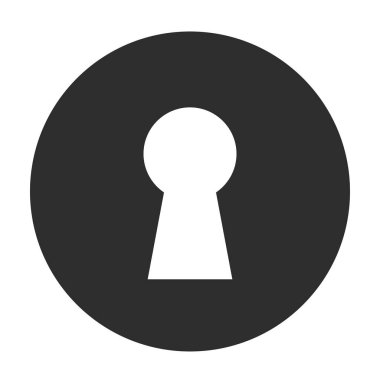 Key hole vector pictogram