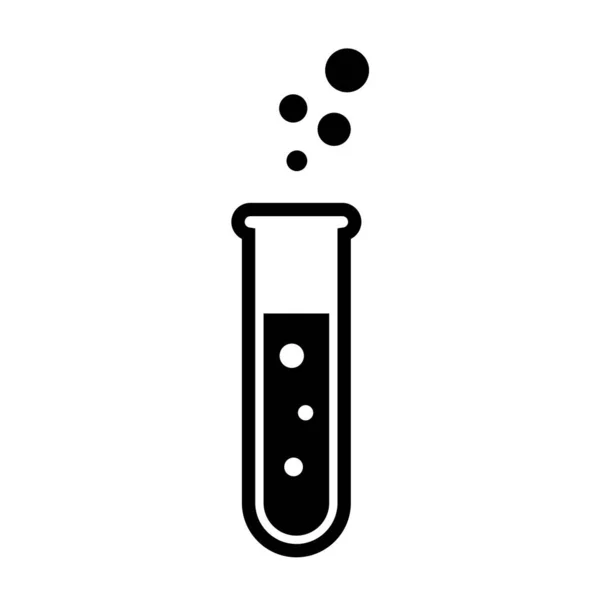 Glass Test Tube Vector Icon — 스톡 벡터