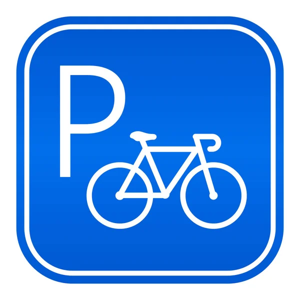 Bicycle Parking Vector Sign — Stock Vector