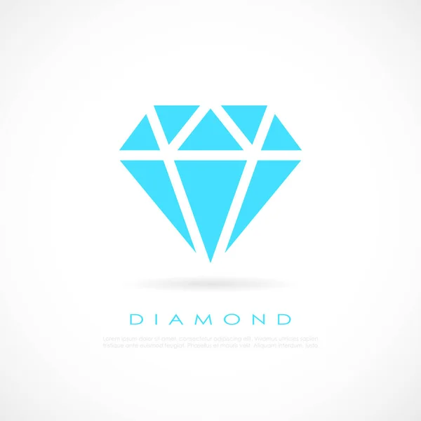 Diamante Logotipo Web Vetor — Vetor de Stock