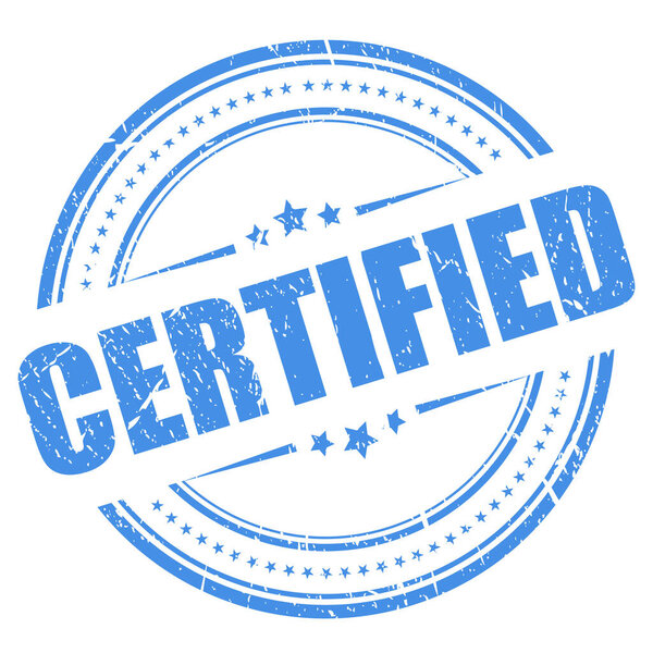 Certified vector rubber stamp