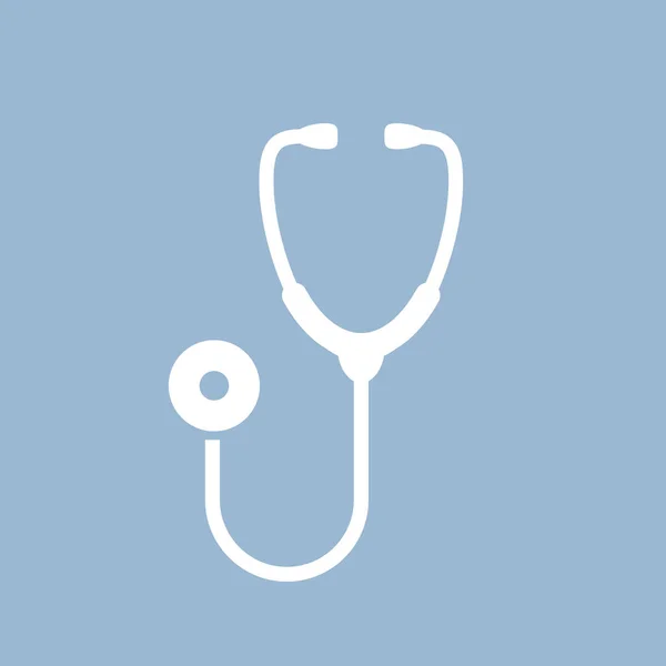 Icona Vettore Stetoscopio Medico — Vettoriale Stock