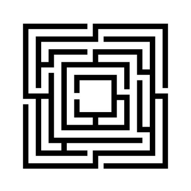 Labirent oyun vektör şablonu