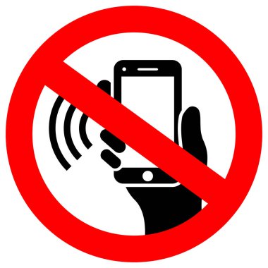 Vektör işareti kullanan telefon yok