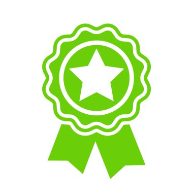 Yeşil vektör sertifika simgesi