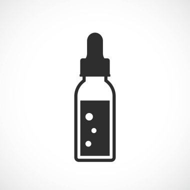 İlaç şişe vektör simgesi