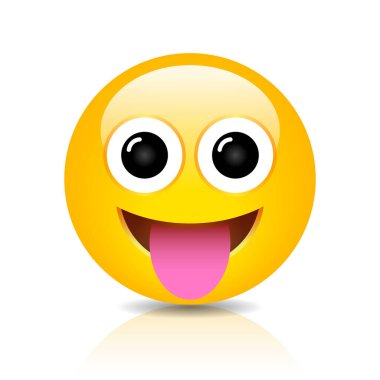 Aptal vektör emoji çizgi filmi