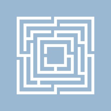 Kare labirent vektör labirenti