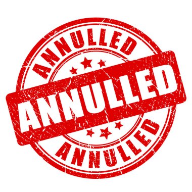 İptal edilmiş vektör damgası