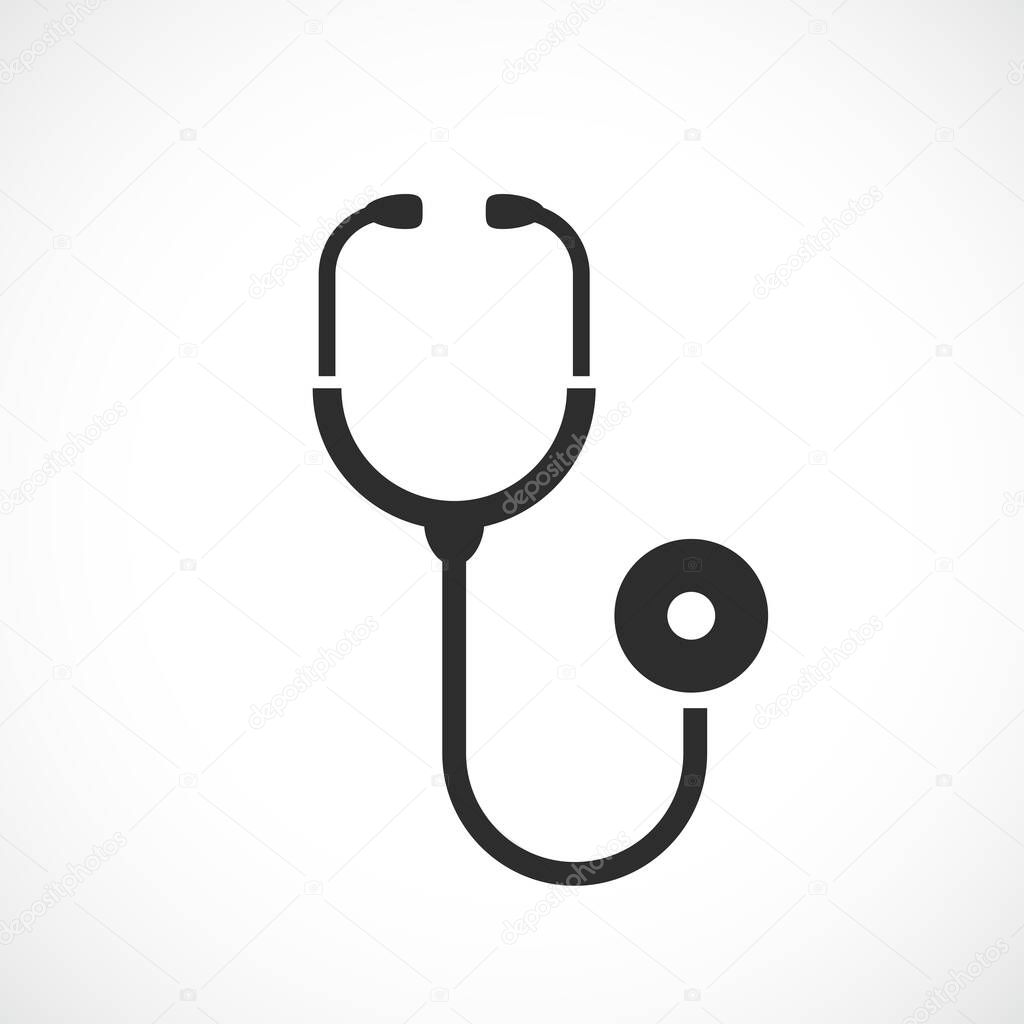 Stethescope doctor instrument vector icon
