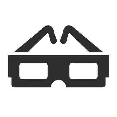 3d sinema gözlüğü vektör simgesi