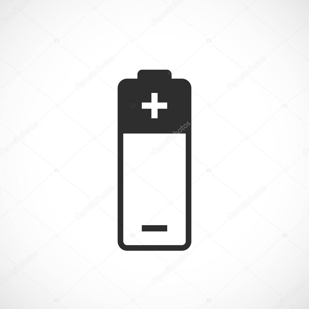 Battery vector line icon