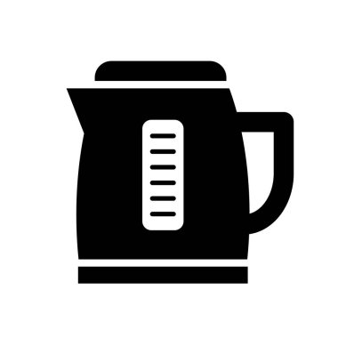 Mutfak elektrikli su ısıtıcısı vektör simgesi