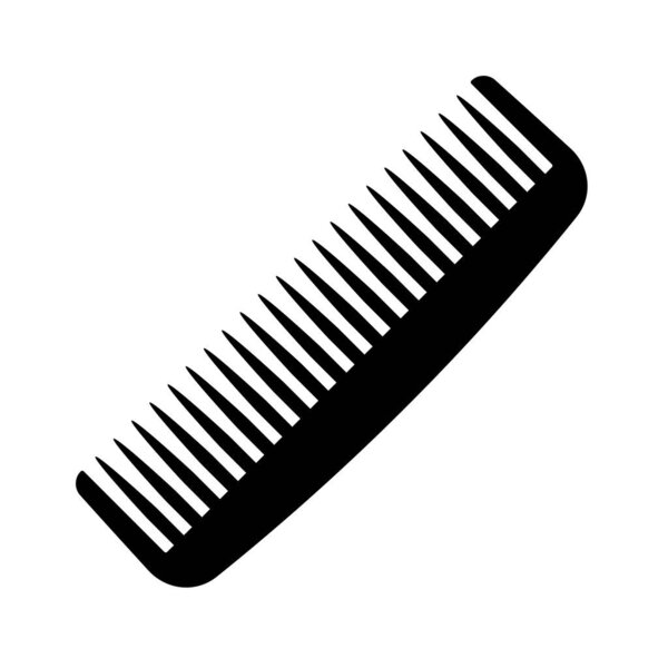 Hair brush vector icon