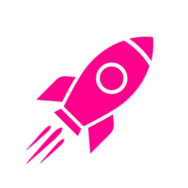 Roket vektör ağ simgesi