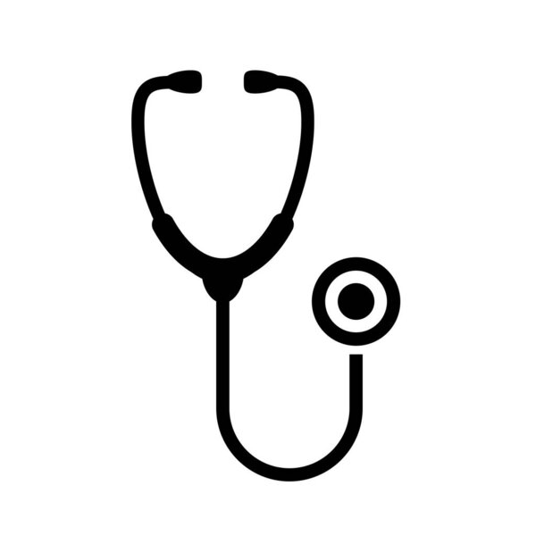Stethoscope medical vector icon