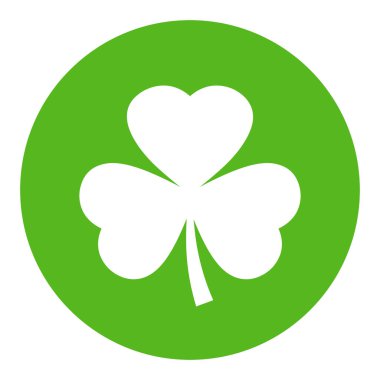 Beyaz arkaplanda yonca vektör amblemi