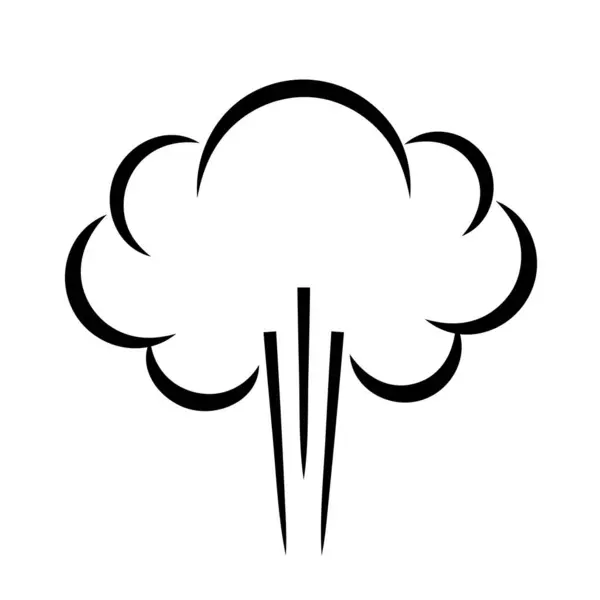 Dampfstrahlvektorsymbol Isoliert Auf Weißem Hintergrund — Stockvektor