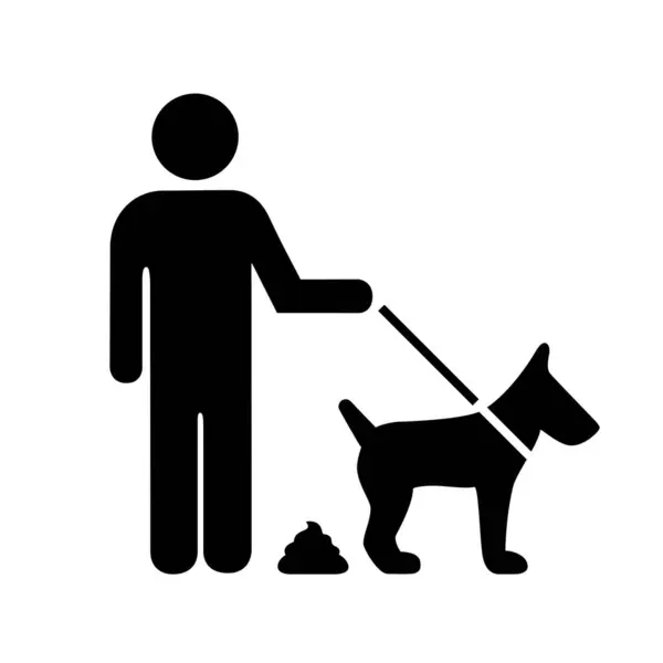请清理你的狗标志后 — 图库矢量图片#