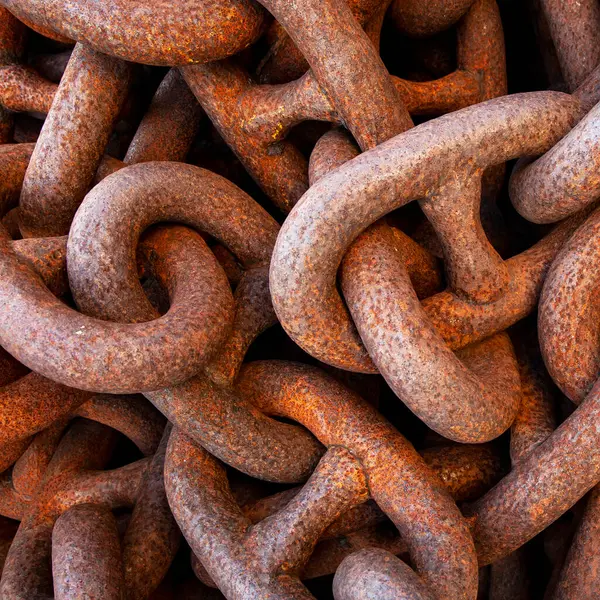 Rusted Metal Chain Texture — Stock Photo, Image