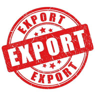 Beyaz arkaplanda izole edilmiş vektör damgası aktar