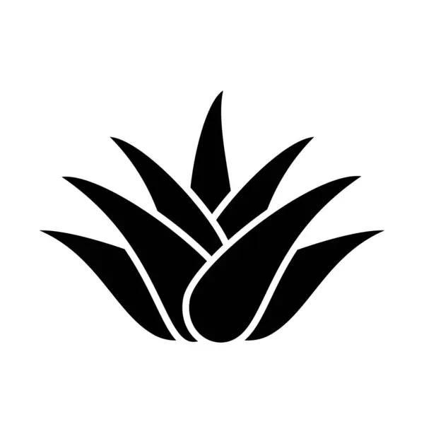 Kaktus Vektor Ikon Isolerad Vit Bakgrund — Stock vektor