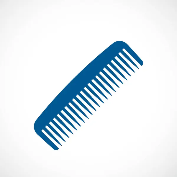 Comb Vector Icon Isolated White Background — Stock Vector