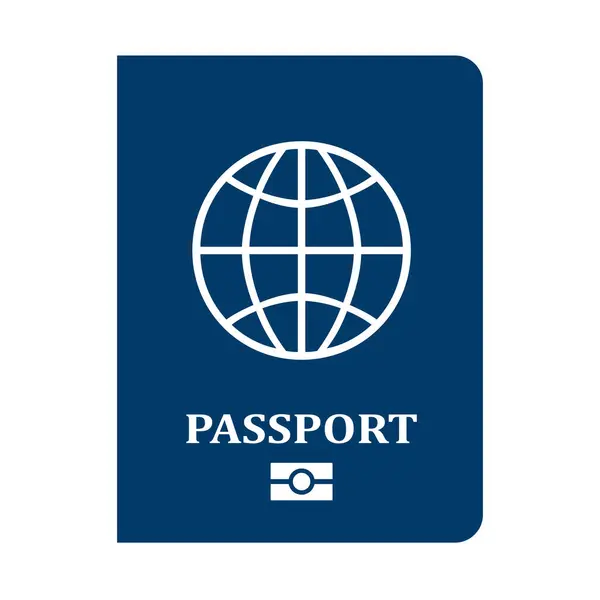 Passport Cover Page Icon — Stock Vector