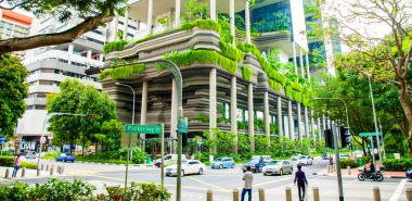 Pickering Caddesi ve Eko Binası, merkez Singapur, 2023