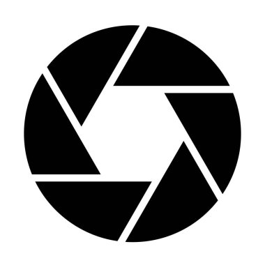 Kamera deklanşör vektör simgesi