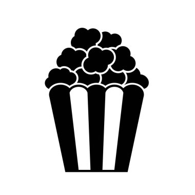 Tatlı patlamış mısır çerez vektörü simgesi