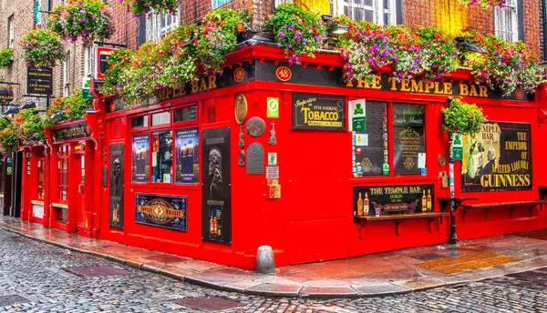 stock image Famous Temple Bar in Dublin city, Ireland 2024