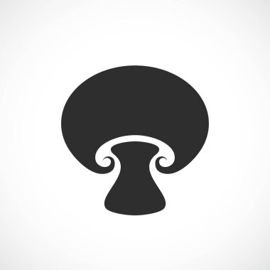 Mushroom vector pictogram on white background clipart