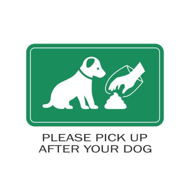 Yeşil pankart köpeğinizin arkasını toplayın